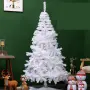 Коледна Снежно бяла елха с шишарки + пласмасова стойка ТОП ПРЕДЛОЖЕНИЕ, снимка 6