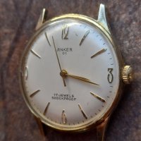 позлатен механичен часовник Anker 01  17 jewels , снимка 3 - Мъжки - 44145199