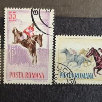 Спортни коне-Румъния 1964г., снимка 1 - Филателия - 41646616