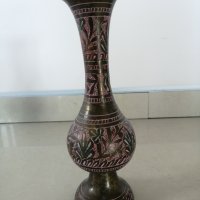 Индийска месингова ваза 20 см. , снимка 3 - Други стоки за дома - 35692145