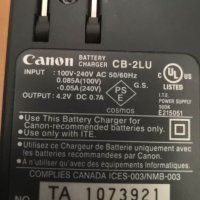 Зарядно Canon CB-2LU, снимка 2 - Друга електроника - 40938273