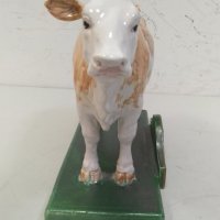 Керамична крава, снимка 5 - Антикварни и старинни предмети - 34535059