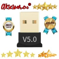 Безжичен USB адаптер Мини Bluetooth 5.0 приемник Безжичен аудио предавател за компютър лаптоп таблет, снимка 9 - Слушалки, hands-free - 41022865