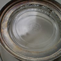 Винтидж кошница филигран със стъкло маркирана ЮММЕТ, снимка 13 - Други ценни предмети - 41819208