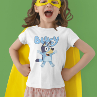 Детска тениска BLUEY Блуи с или без вашето име, снимка 4 - Детски тениски и потници - 44839962