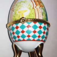 Порцеланово яйце в стил Феберже , снимка 7 - Декорация за дома - 44737275