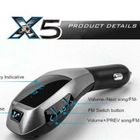 FM Трансмитер X5 Bluetooth за автомобил с LCD дисплей, снимка 3 - Аксесоари и консумативи - 36270271