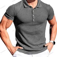 Мъжка едноцветна поло тениска с вертикално райе, 8цвята - 023, снимка 9 - Тениски - 41483044