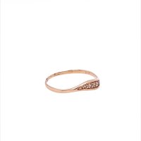 Златен дамски пръстен 0,79гр. размер:53 14кр. проба:585 модел:20120-1, снимка 3 - Пръстени - 42554745