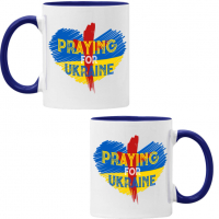 Чаша PRAYING FOR UKRAINE,спрете войната, подкрепям Укркайна, снимка 3 - Чаши - 36177483