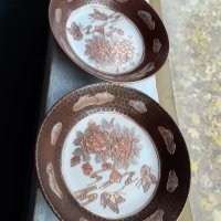 Лот от две чинии сатцума Satsuma, снимка 2 - Антикварни и старинни предмети - 34751974