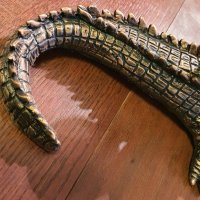 Грамаден качествен крокодил– свещник, Италия, 50см, снимка 6 - Антикварни и старинни предмети - 34497897