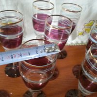 Ретро стъклени чаши за вино , снимка 3 - Антикварни и старинни предмети - 41777007