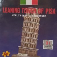 3D пъзел: The Leaning Tower of Pisa - Наклонената кула в Пиза (3Д пъзели), снимка 1 - Игри и пъзели - 41396583