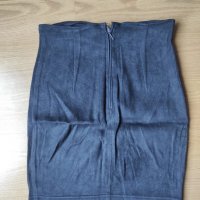 Естествена кожа пола + подарък синя пола, 5 лв, размер С , снимка 6 - Поли - 38910041