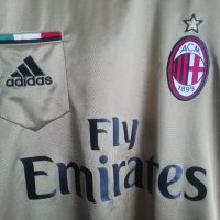 AC Milan Adidas оригиналнен златен рядък екип тениска фланелка Милан , снимка 2 - Тениски - 41489315