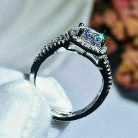 Дамски пръстен с бели циркони, снимка 5 - Пръстени - 41875303