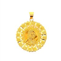Златен медальон 2,79гр. 14кр. проба:585 модел:17272-1, снимка 1 - Колиета, медальони, синджири - 41024311