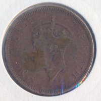 Сейшели, Сейшелски острови 5 цента 1948 година, снимка 2 - Нумизматика и бонистика - 34215263