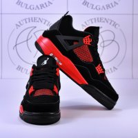 Nike Air Jordan Retro 4 Red Thunder, KAWS, Lightning, снимка 4 - Спортни обувки - 39215141