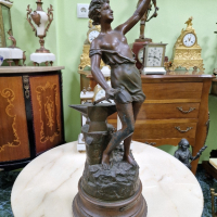 Прекрасна антикварна колекционерска френска фигура статуетка , снимка 2 - Антикварни и старинни предмети - 44693518