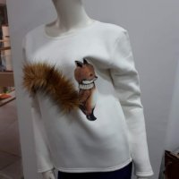 Ватирана блуза с опашка, снимка 1 - Блузи с дълъг ръкав и пуловери - 34648523