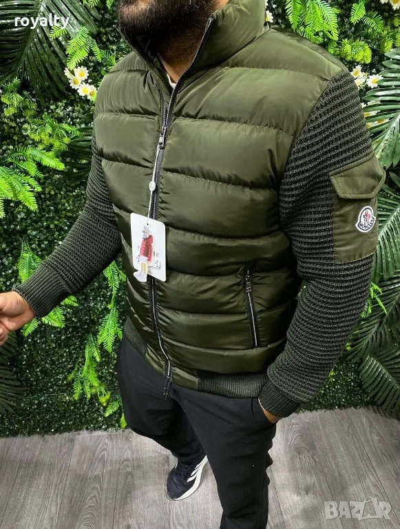 Moncler Зелено Зимно Мъжко Яке Монклер , снимка 1