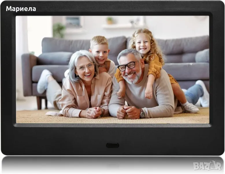 7-инчова цифрова фоторамка HD дисплей USB/SD карта/Автоматично възпроизвеждане, снимка 1