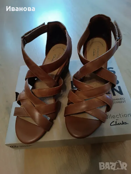 Дамски сандали Clarks 30номер, снимка 1