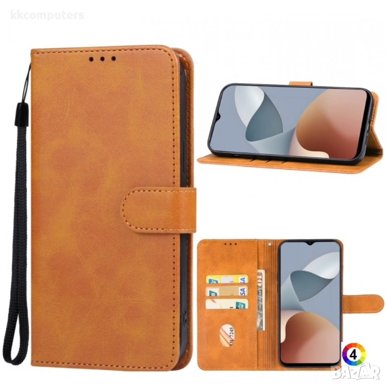 ZTE Blade A54 Wallet Калъф и Протектор, снимка 1