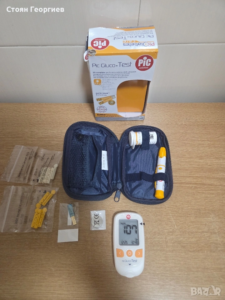 Комплект за измерване на кръвна захар Pic Solution GlucoTest, снимка 1