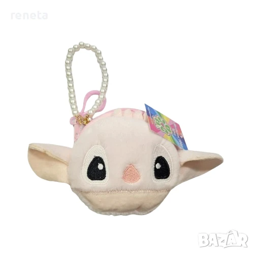 Играчка Стич, Тип портфейлче, Плюшена, Розова, 10х9 см, снимка 1