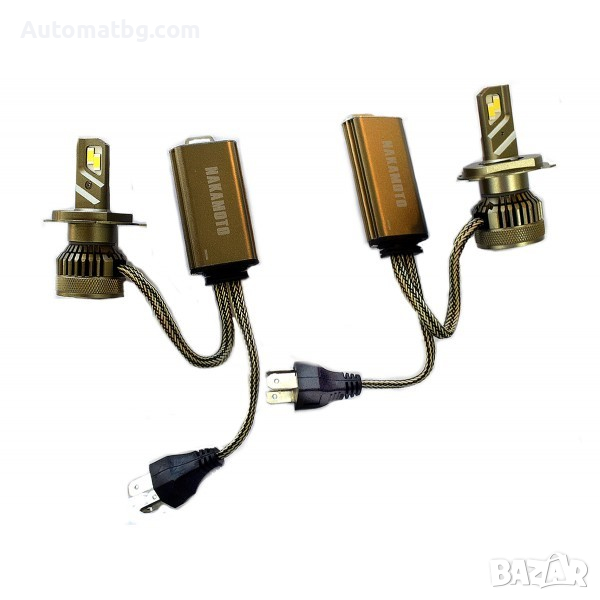 Комплект LED крушки Automat, Диодни крушки H7, 12V, 24V, 60W, 6000K, 2бр, снимка 1