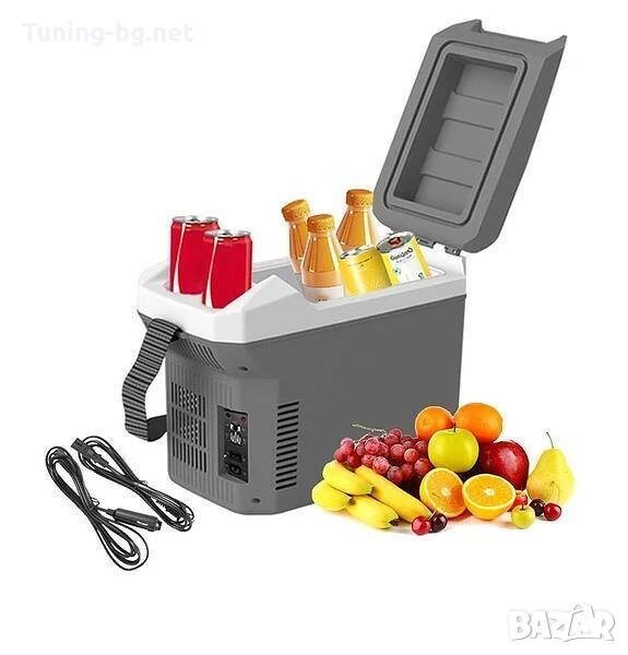 Преносима хладилна чанта за автомобил / каравана с функция охлаждане и подгряване 8 литра 12V/220 V, снимка 1