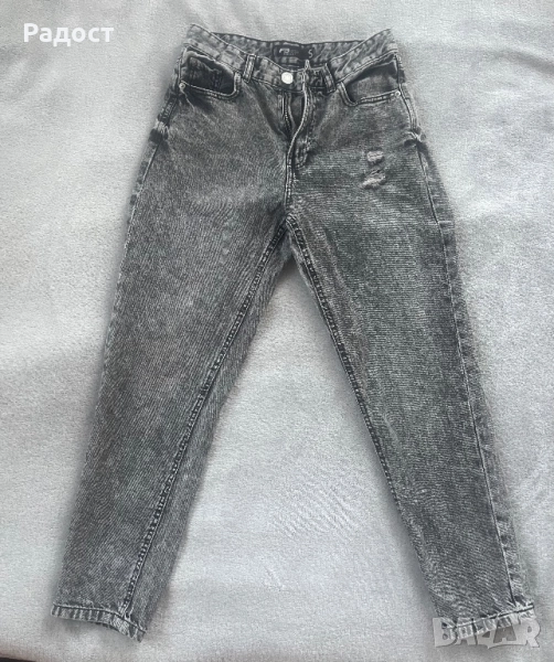 Дамски сиви дънки, снимка 1