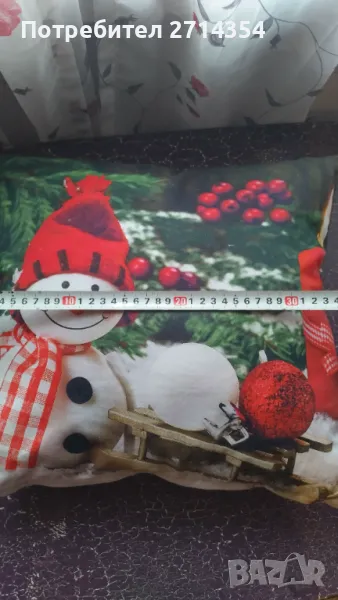 Коледна възглавница , снимка 1