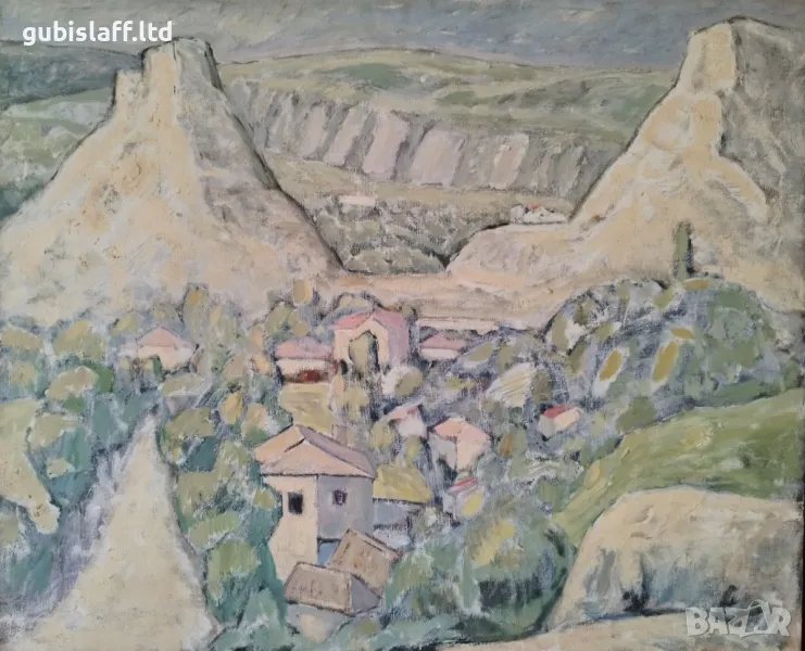 Картина "Балчик", худ. Жечо Дунев (1926-1975), снимка 1