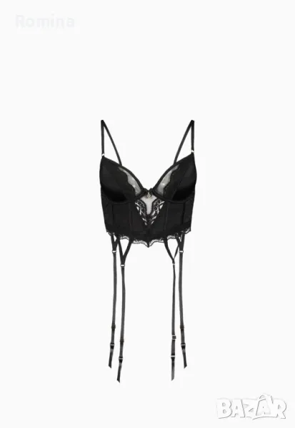 Дантелен сутиен-бюстие с жартиер

, снимка 1