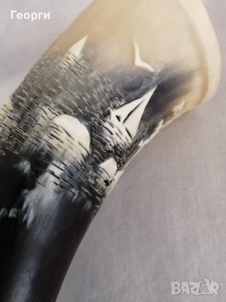 Стара соц вазичка от рог, снимка 1