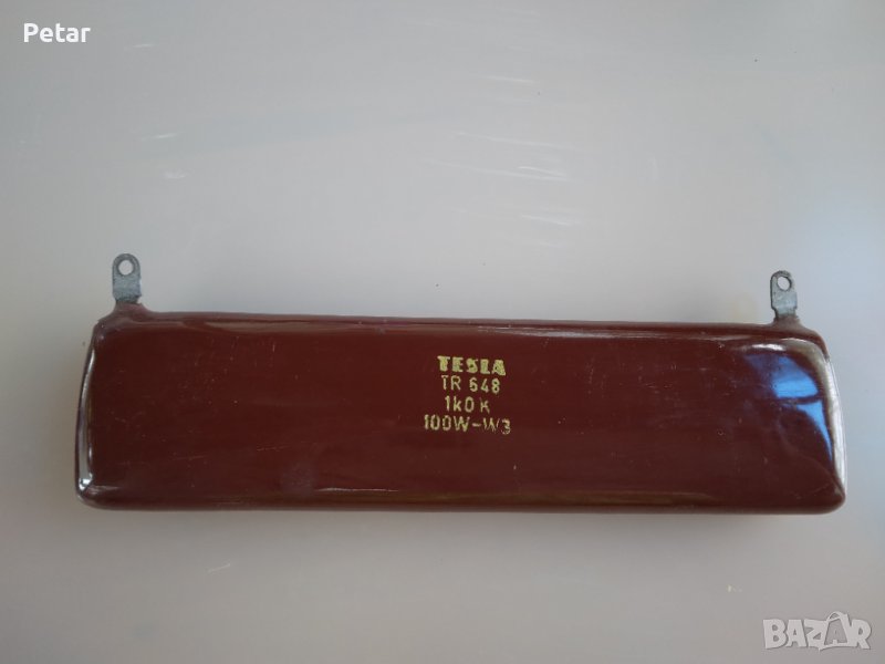 Резистор Tesla TR 648 1k0 k 100 W-W3, снимка 1
