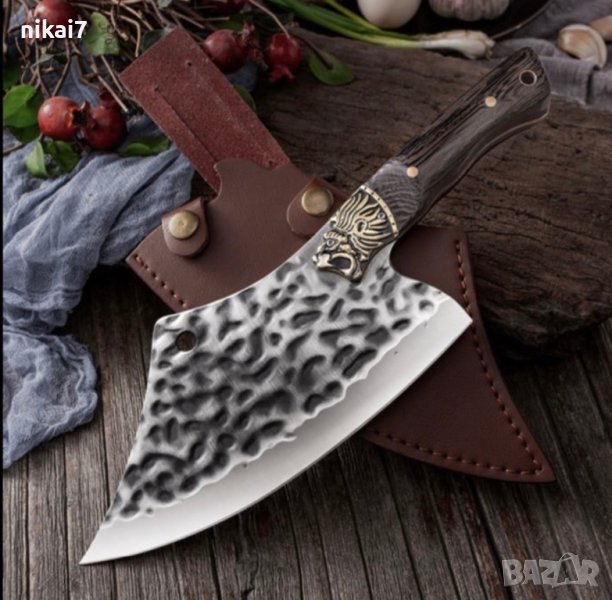 кухненски сатър масивен удобен за месо риба кълцане неръждаема стомана, снимка 1