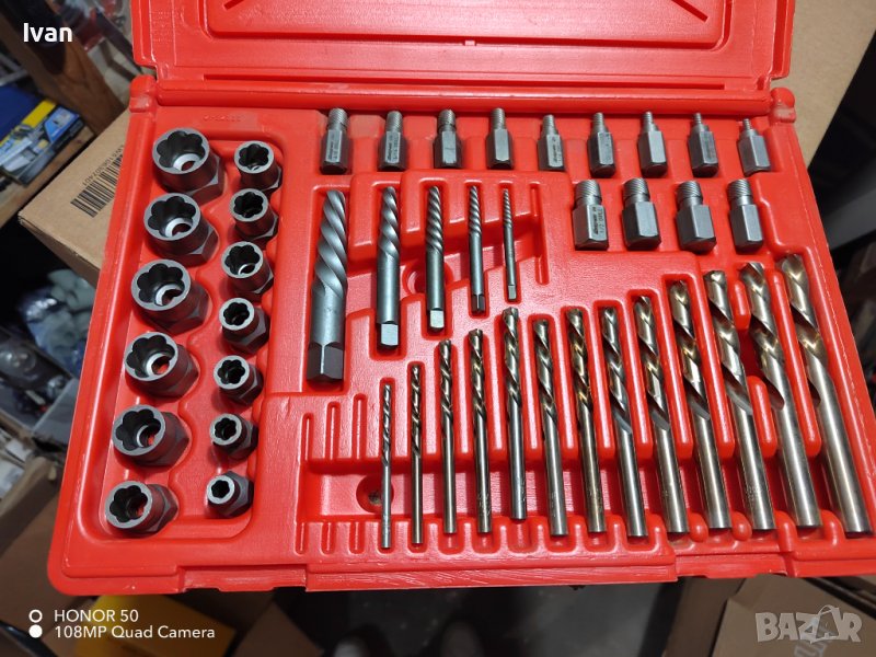 Комплект Snap on, за вадене на скъсани болтове, снимка 1