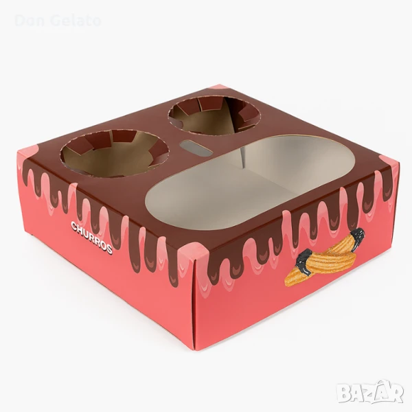 Кутия за чурос с два соса, снимка 1