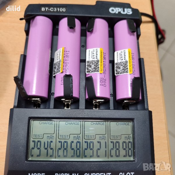 Li Ion 18650 литиево йонни батерии Liitokala 30Q 3000mAh 15A, снимка 1