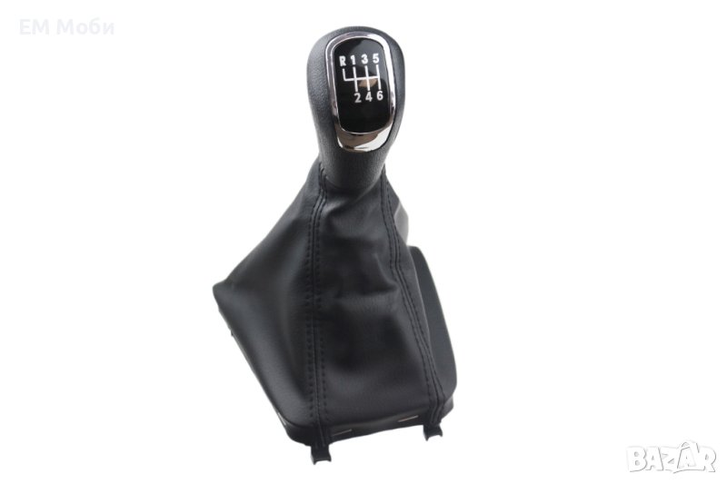 Топка за скоростен лост с Кожен Маншон за Шкода Skoda Superb B6 3T 5G с 6 скорости, снимка 1