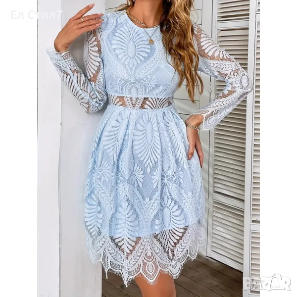 💕Дантелена рокля, снимка 1