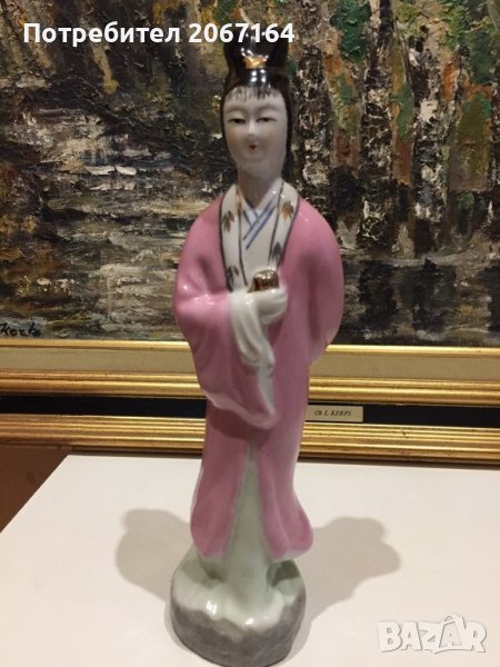 Порцеланова фигура на гейша, снимка 1