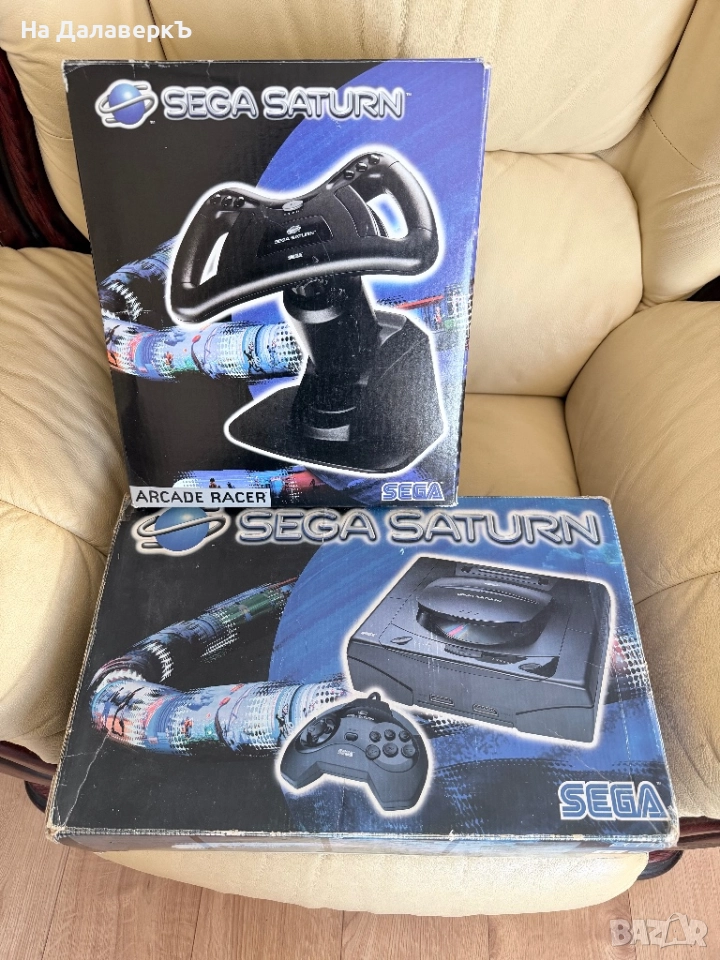 Sega Saturn MK1 в кутия + волан, снимка 1