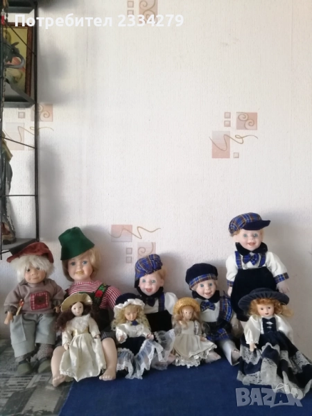 Мини порцеланови кукли, ръчно рисувани, леонардо и други средни порцеланови кукли, снимка 1