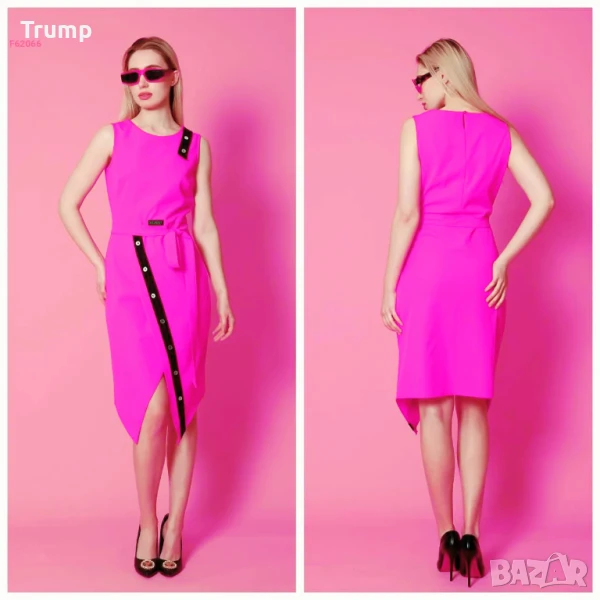 - 50 % елегантна рокля по тялото в.циклама, снимка 1